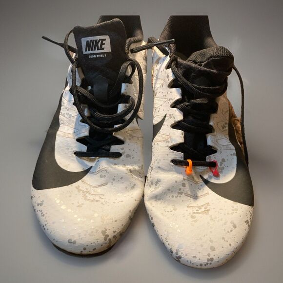 Nike Zoom Rival S 9 Track Spikes Men's Size 11 Pure Platinum Speckled 907564-005 - Picture 1 of 8
